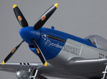 Warbird P-51D Mustang bleu PNP 750mm Derbee